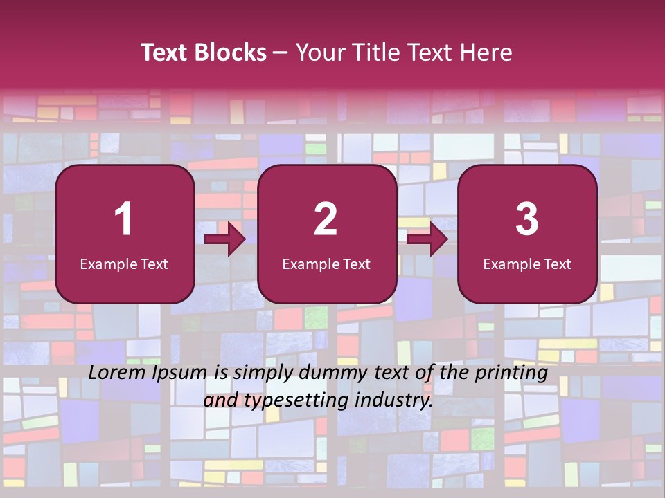 Stained Glass Window Patterns PowerPoint Template