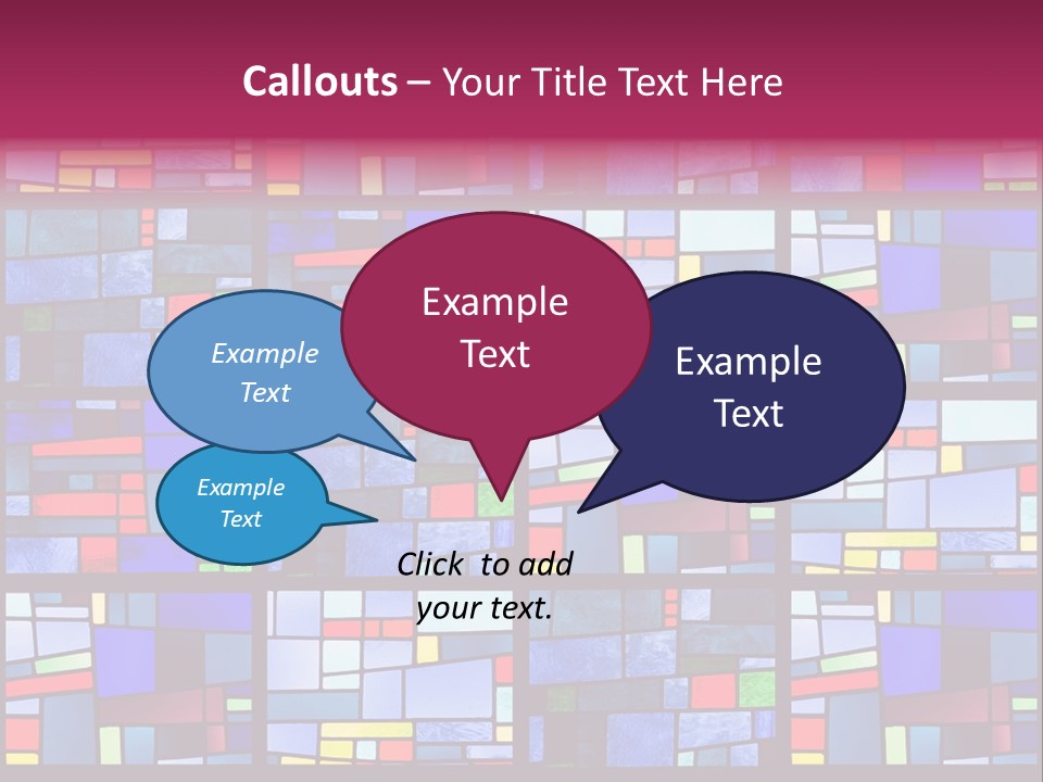 Stained Glass Window Patterns PowerPoint Template