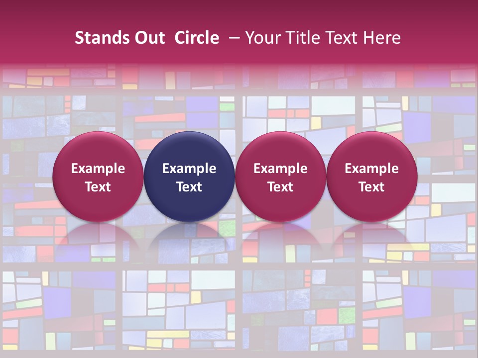Stained Glass Window Patterns PowerPoint Template