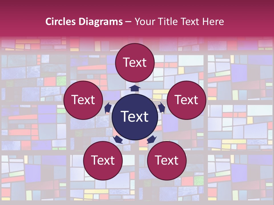 Stained Glass Window Patterns PowerPoint Template