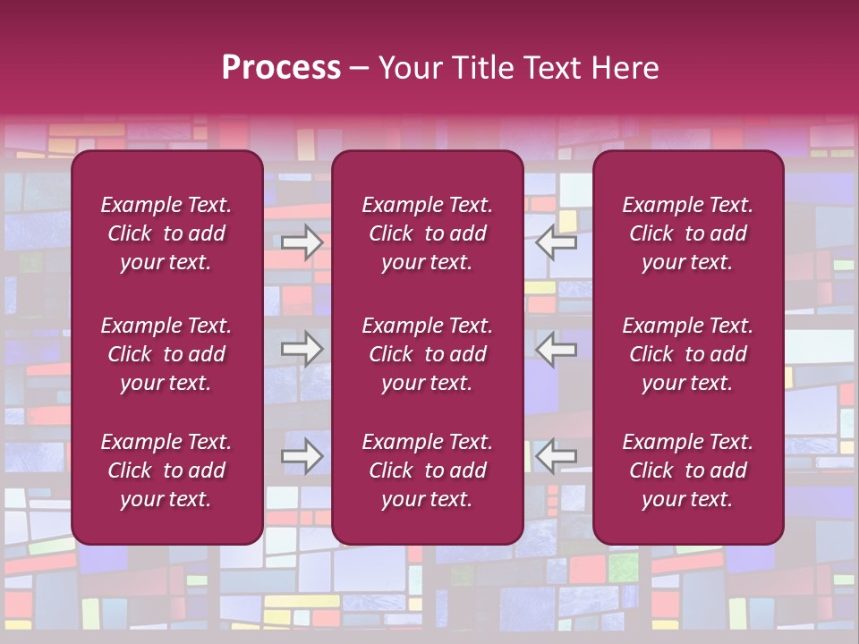 Stained Glass Window Patterns PowerPoint Template