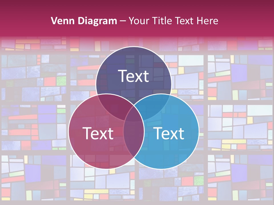Stained Glass Window Patterns PowerPoint Template