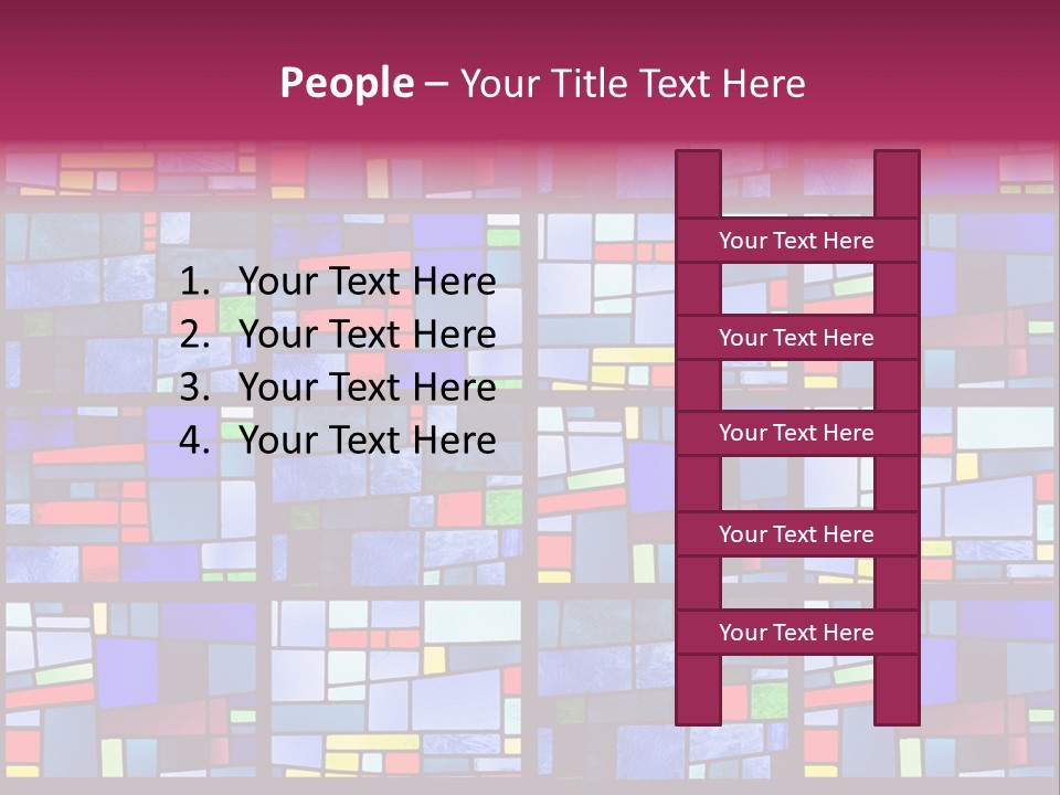 Stained Glass Window Patterns PowerPoint Template