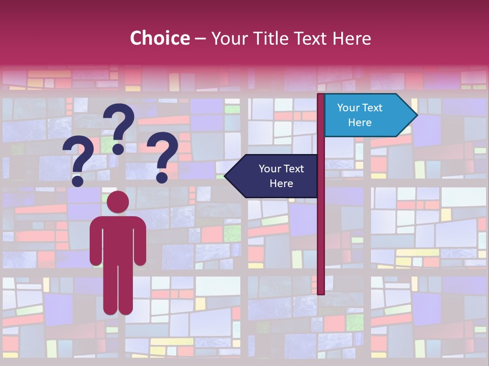 Stained Glass Window Patterns PowerPoint Template