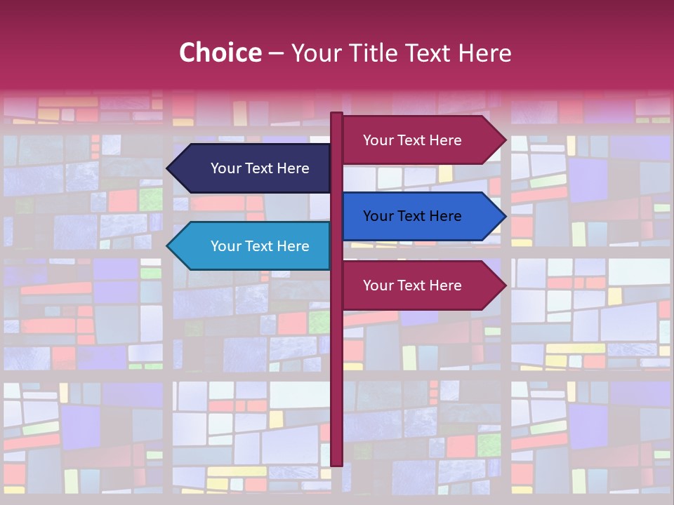 Stained Glass Window Patterns PowerPoint Template