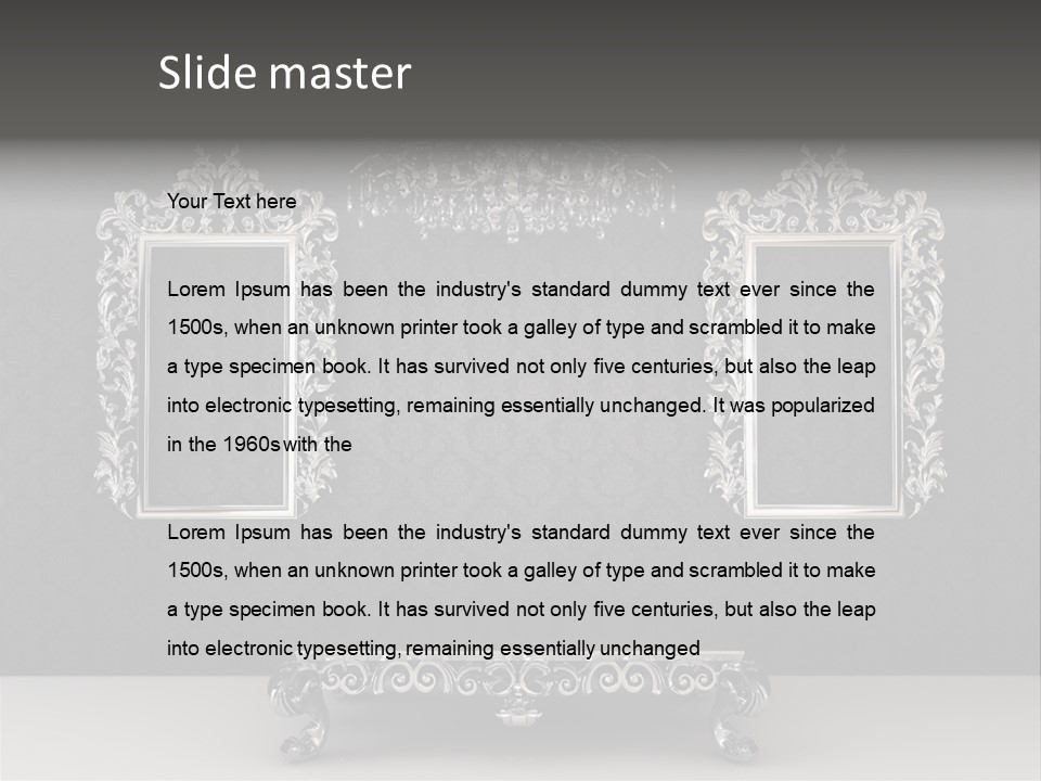 Baroque Furniture PowerPoint Template