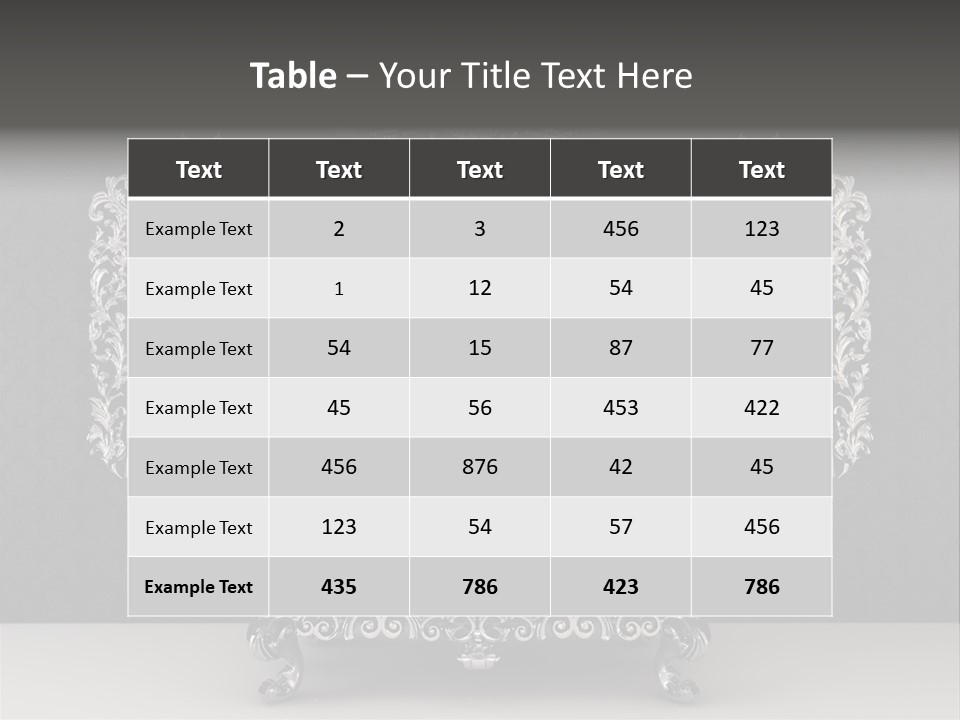 Baroque Furniture PowerPoint Template