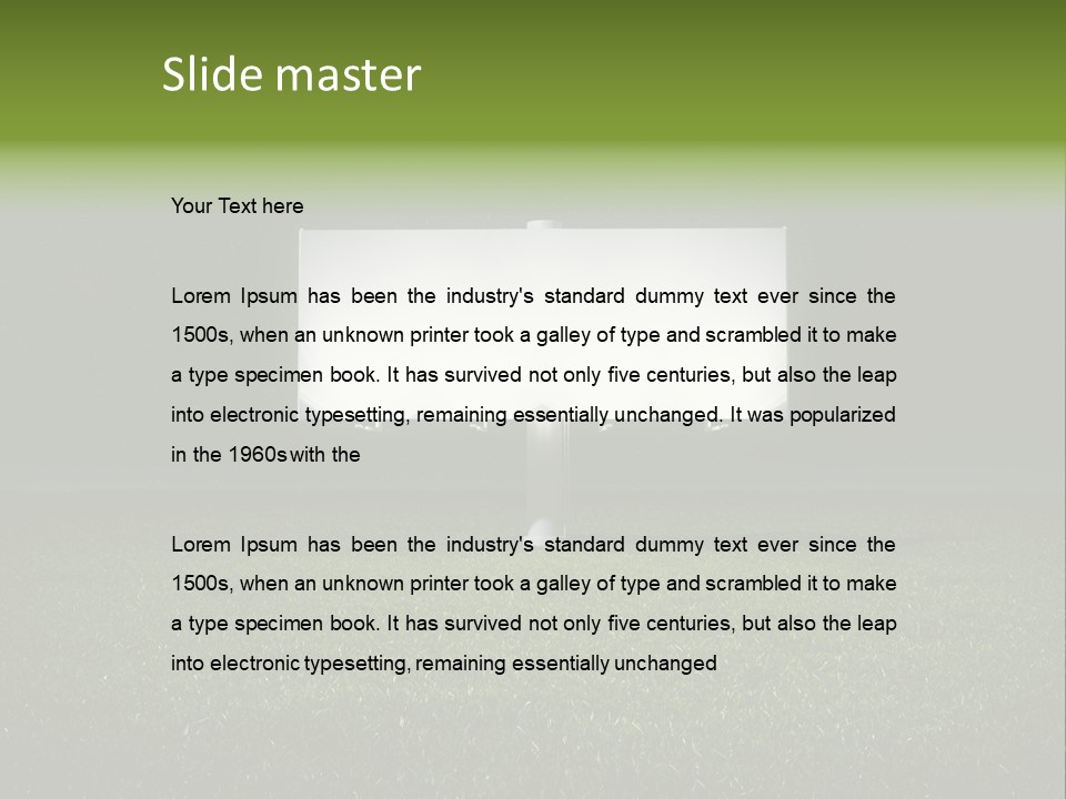 Night Grass PowerPoint Template