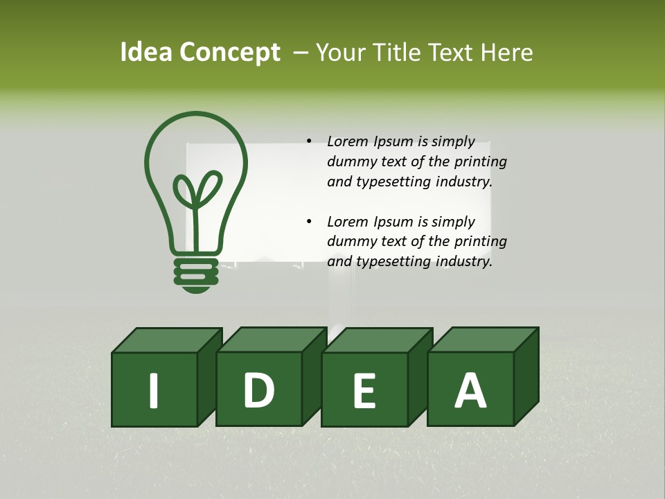 Night Grass PowerPoint Template