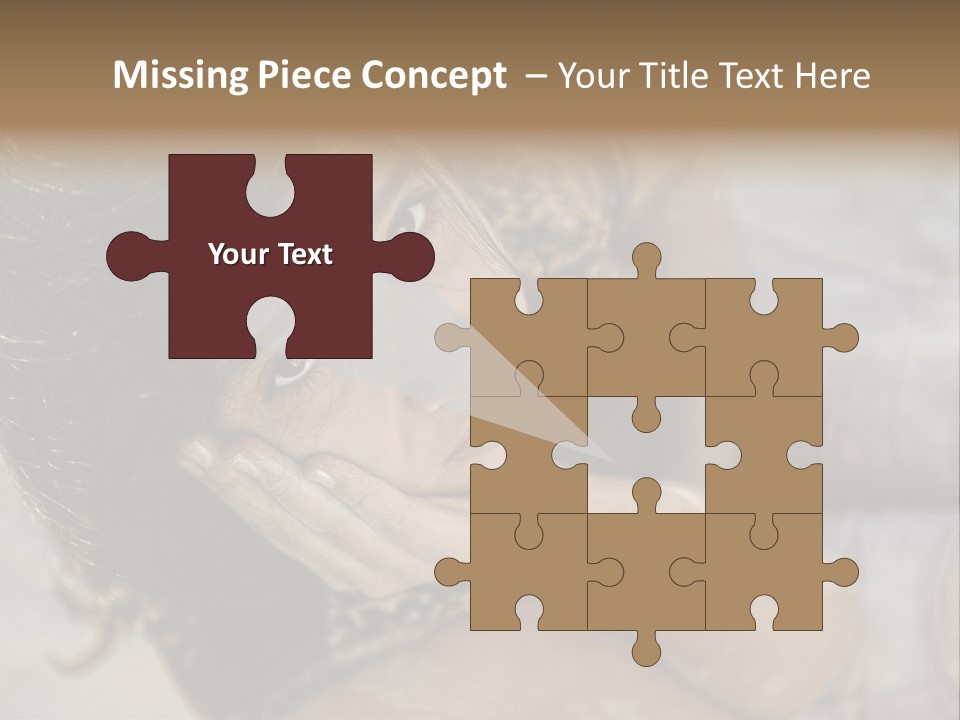 Children Sad PowerPoint Template