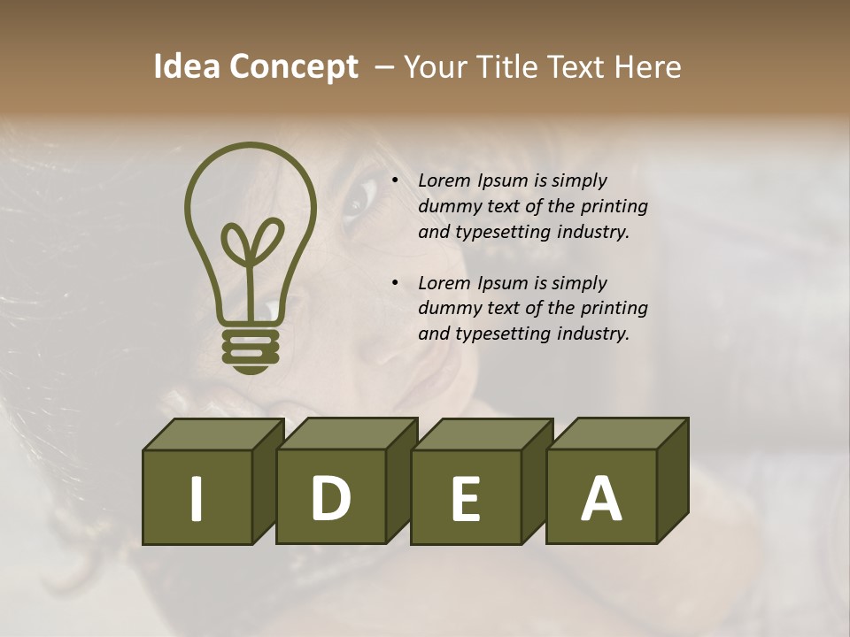 Children Sad PowerPoint Template