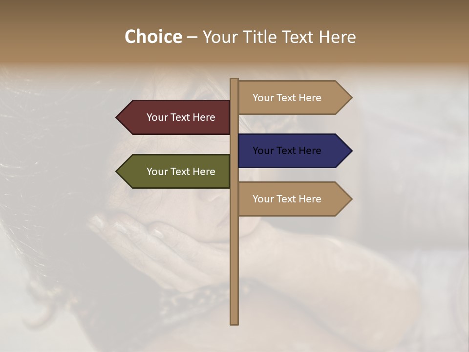 Children Sad PowerPoint Template