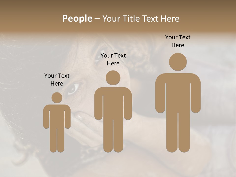 Children Sad PowerPoint Template