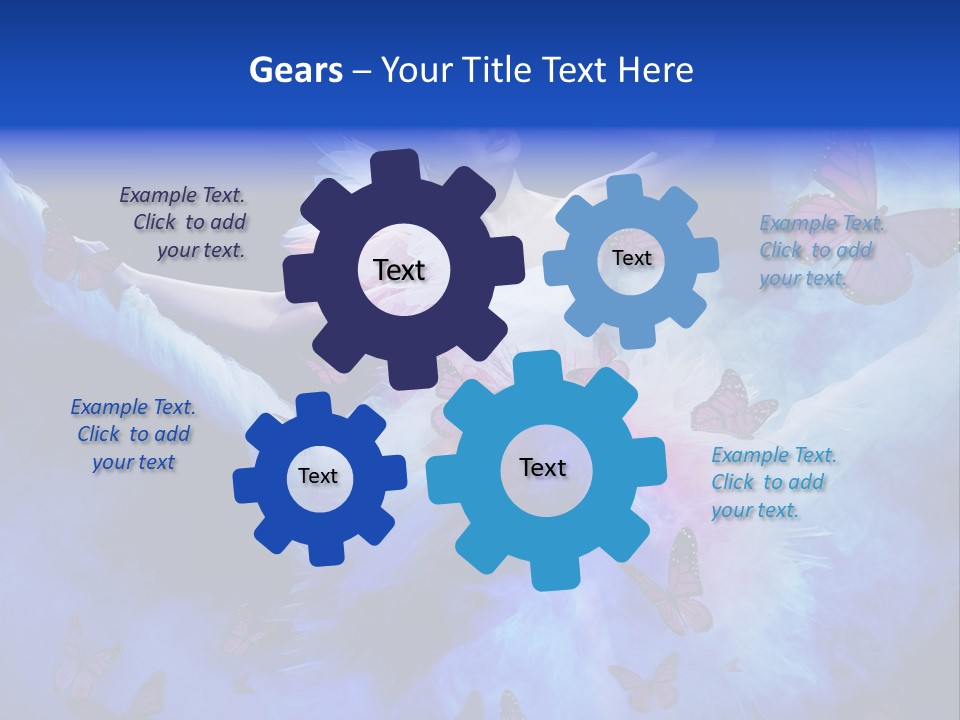 Night Woman Beautiful PowerPoint Template