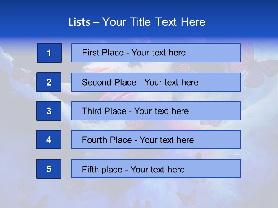 Night Woman Beautiful PowerPoint Template