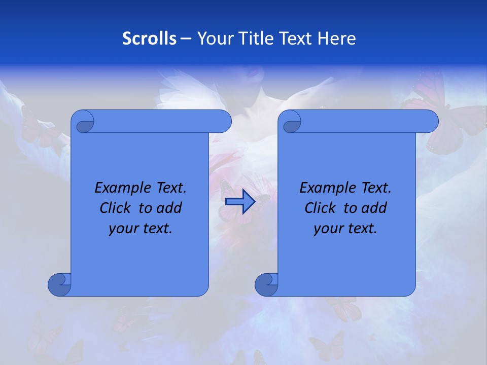 Night Woman Beautiful PowerPoint Template