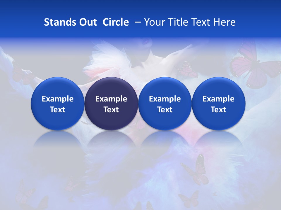 Night Woman Beautiful PowerPoint Template