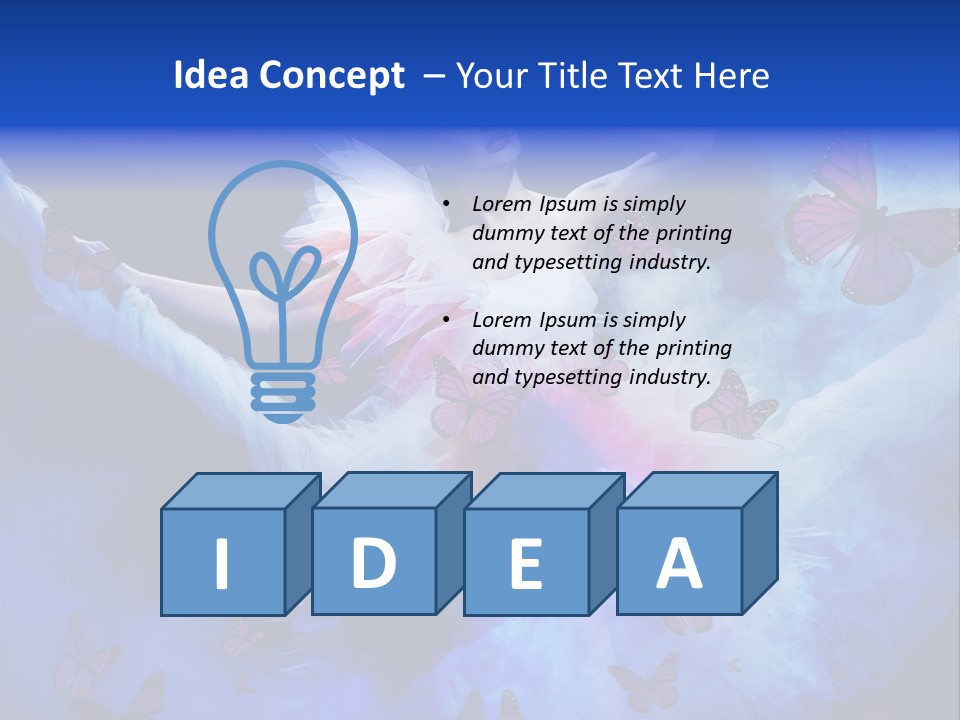 Night Woman Beautiful PowerPoint Template