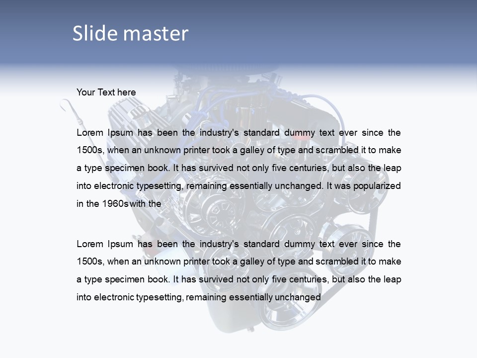 Chrome V8 Engine PowerPoint Template