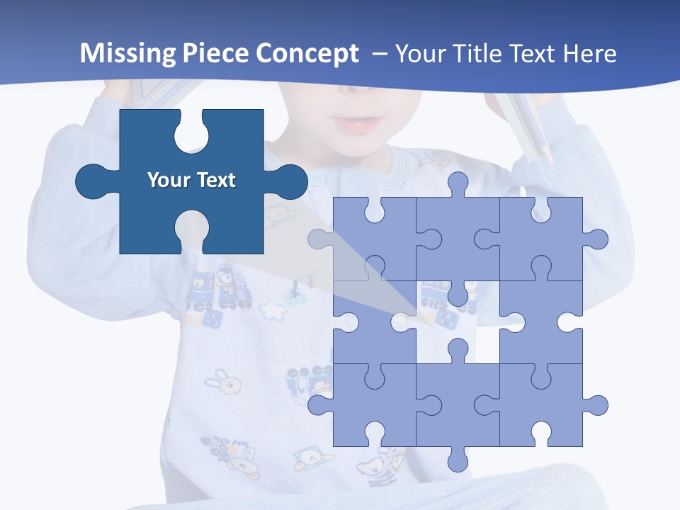 Child Reading A Book PowerPoint Template