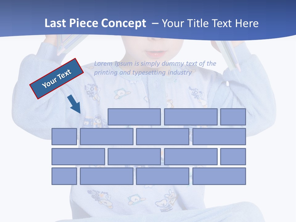 Child Reading A Book PowerPoint Template