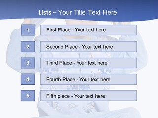 Child Reading A Book PowerPoint Template