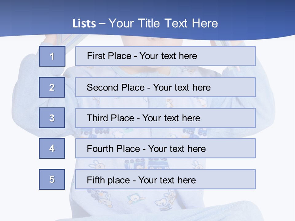 Child Reading A Book PowerPoint Template