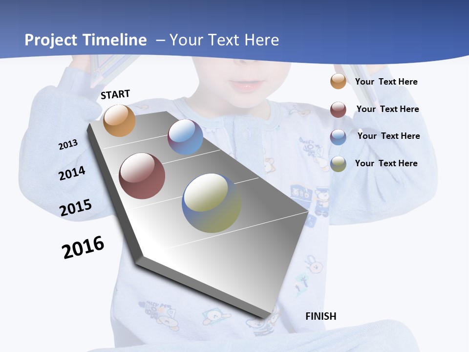 Child Reading A Book PowerPoint Template
