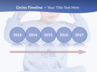 Child Reading A Book PowerPoint Template