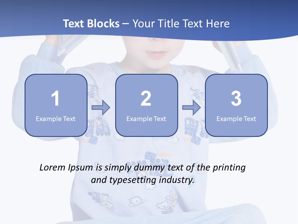Child Reading A Book PowerPoint Template