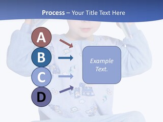 Child Reading A Book PowerPoint Template