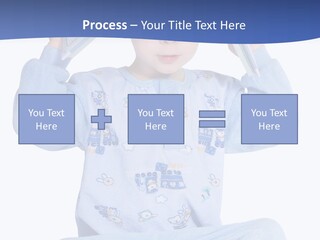 Child Reading A Book PowerPoint Template