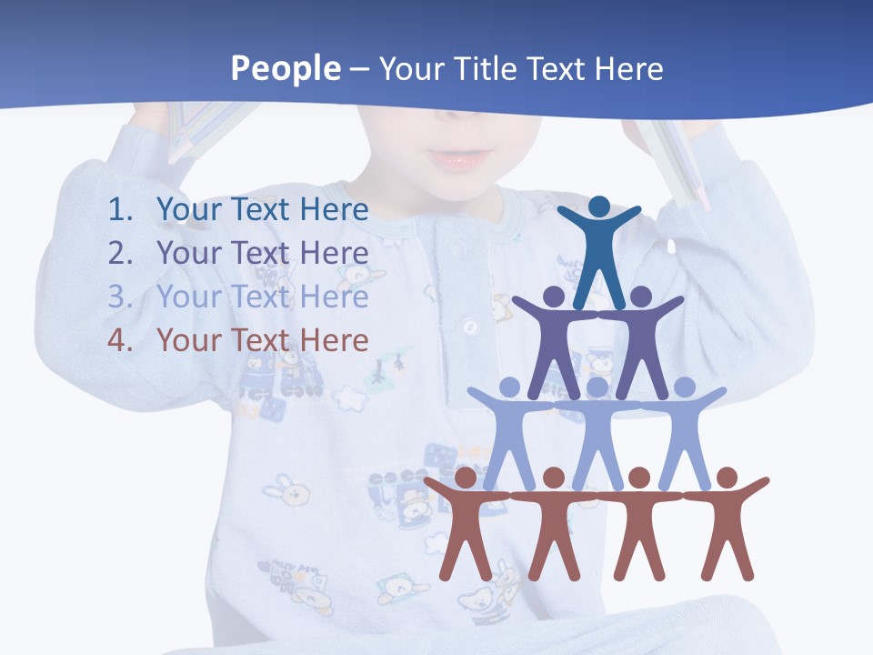 Child Reading A Book PowerPoint Template