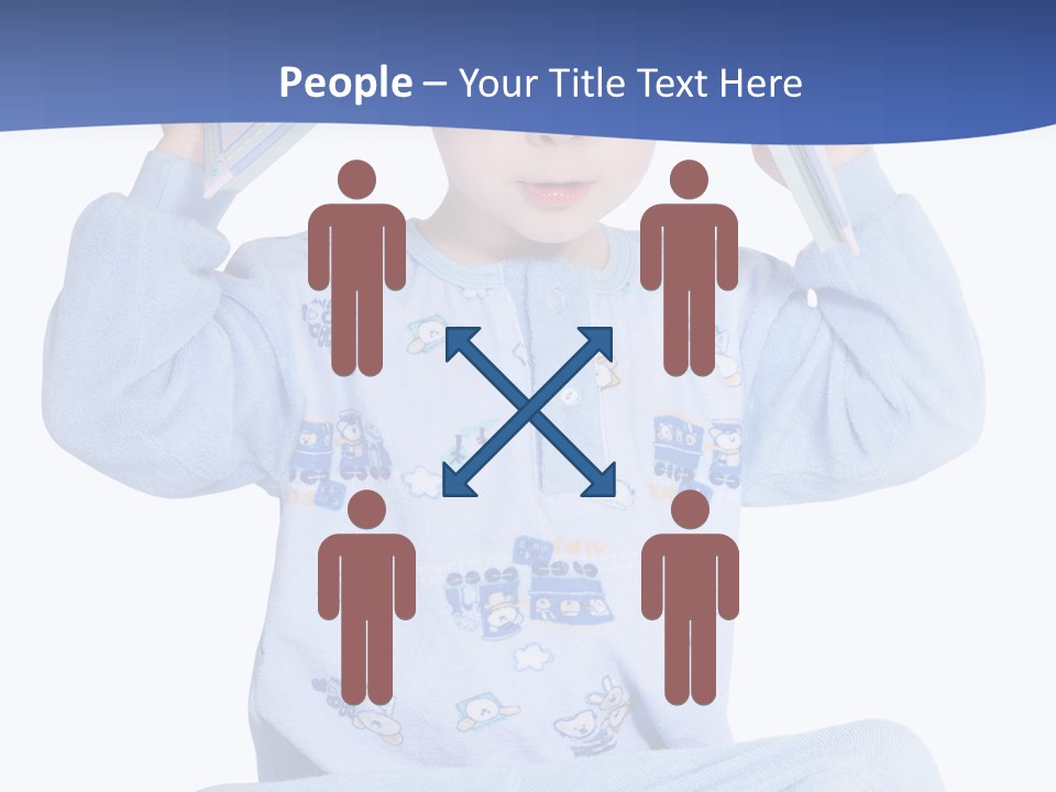 Child Reading A Book PowerPoint Template