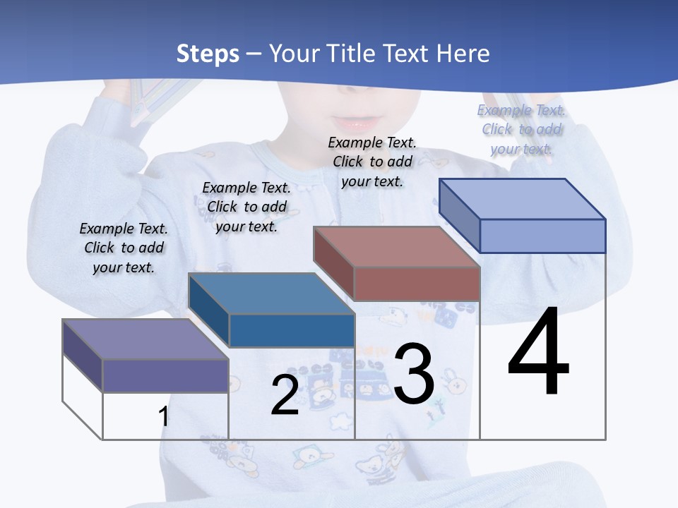 Child Reading A Book PowerPoint Template