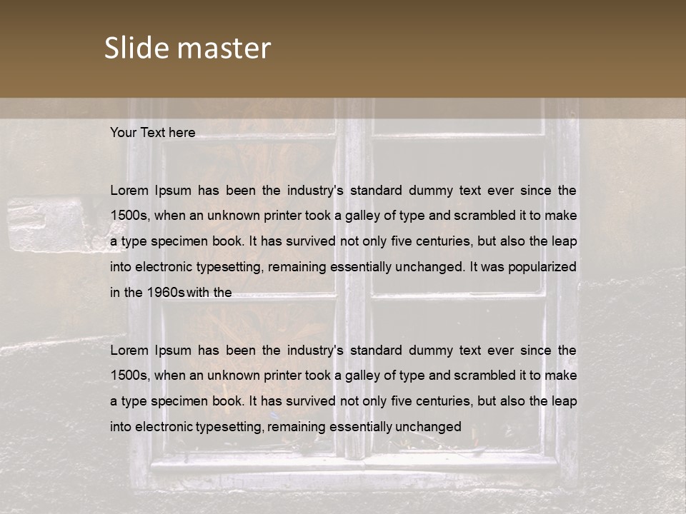 Corner Closed Traditional PowerPoint Template