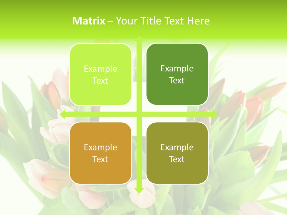 Flower Blooming Green PowerPoint Template