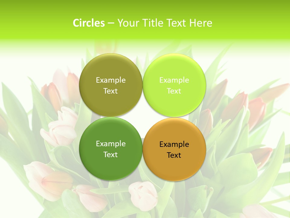 Flower Blooming Green PowerPoint Template