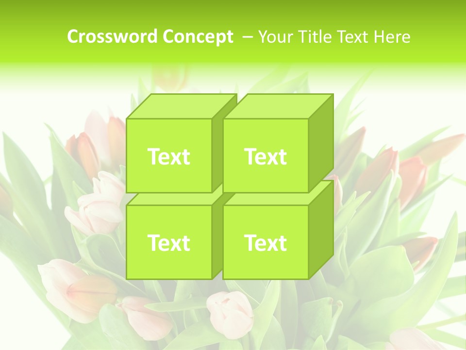 Flower Blooming Green PowerPoint Template
