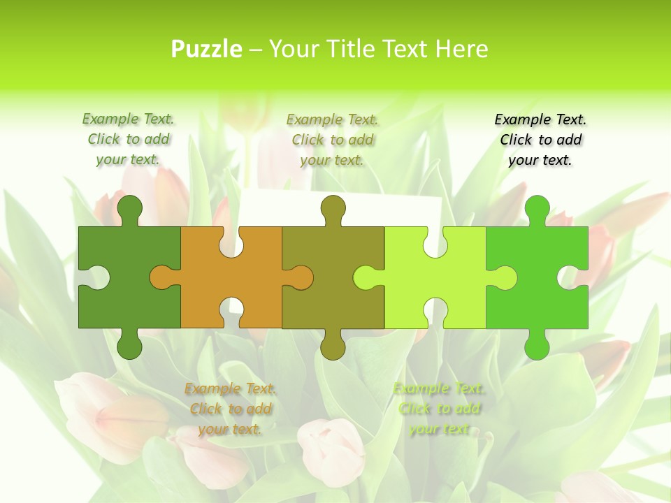 Flower Blooming Green PowerPoint Template