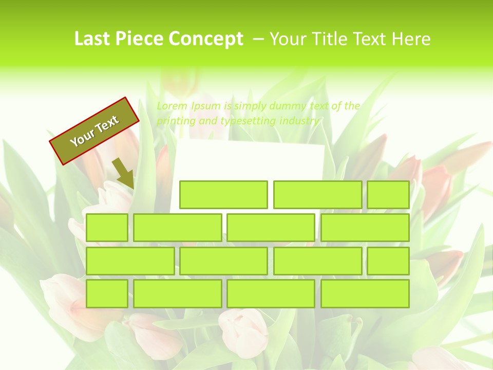 Flower Blooming Green PowerPoint Template