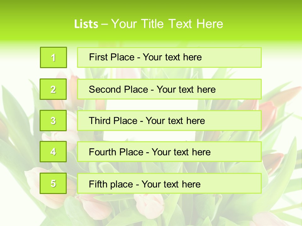Flower Blooming Green PowerPoint Template