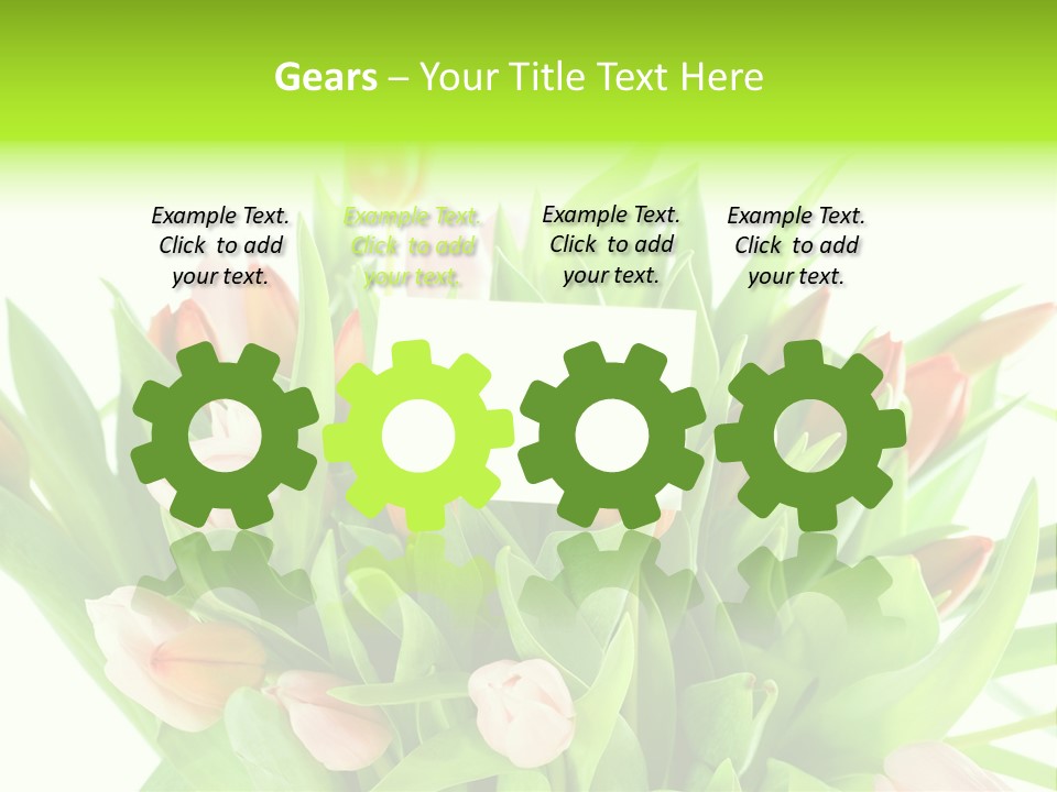 Flower Blooming Green PowerPoint Template