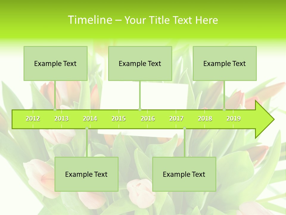 Flower Blooming Green PowerPoint Template