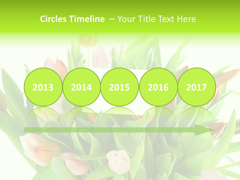Flower Blooming Green PowerPoint Template