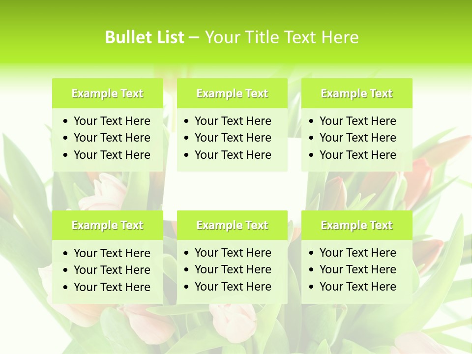 Flower Blooming Green PowerPoint Template