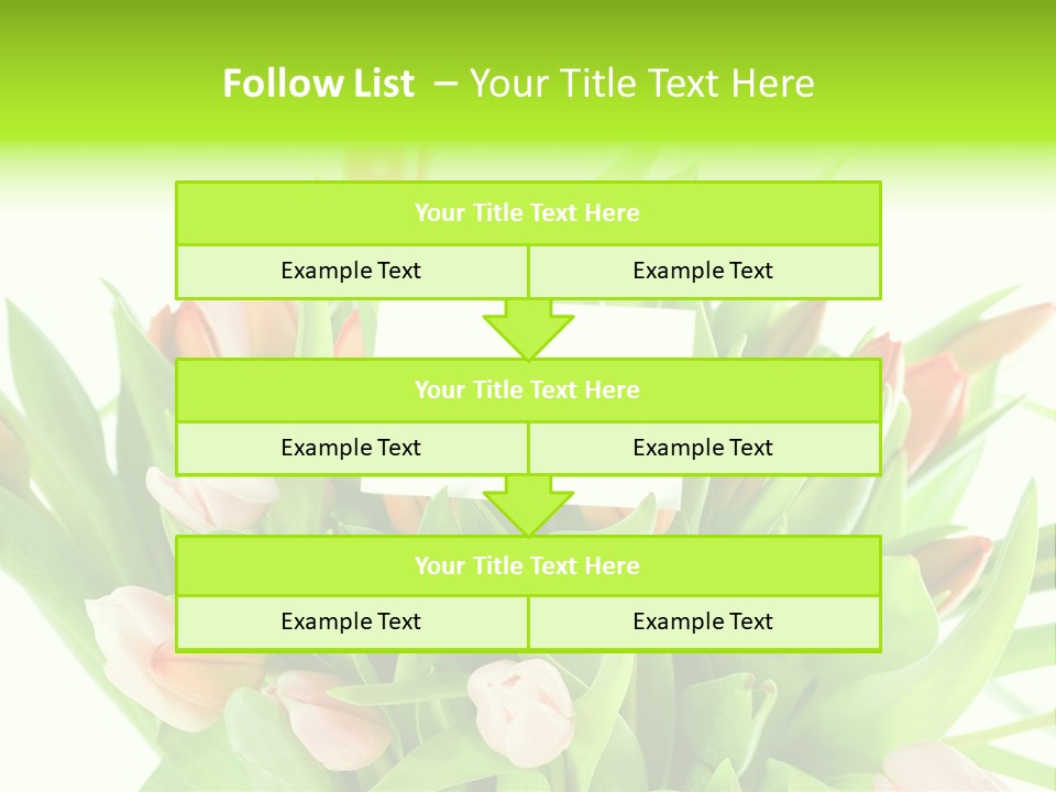 Flower Blooming Green PowerPoint Template