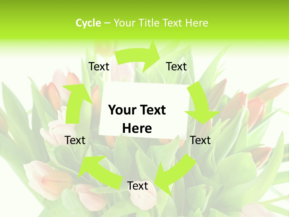 Flower Blooming Green PowerPoint Template