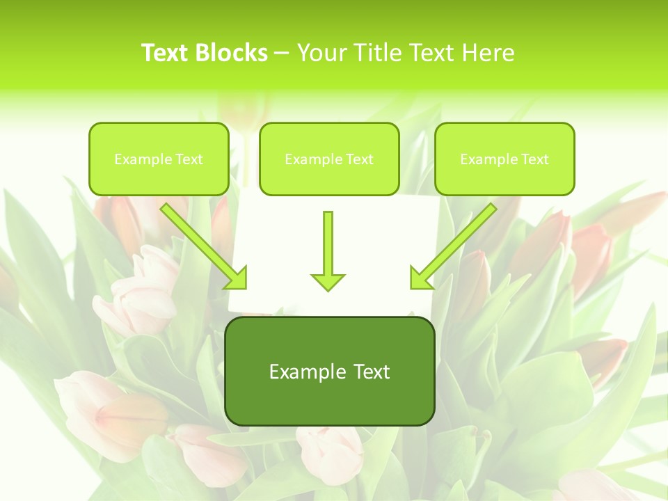 Flower Blooming Green PowerPoint Template