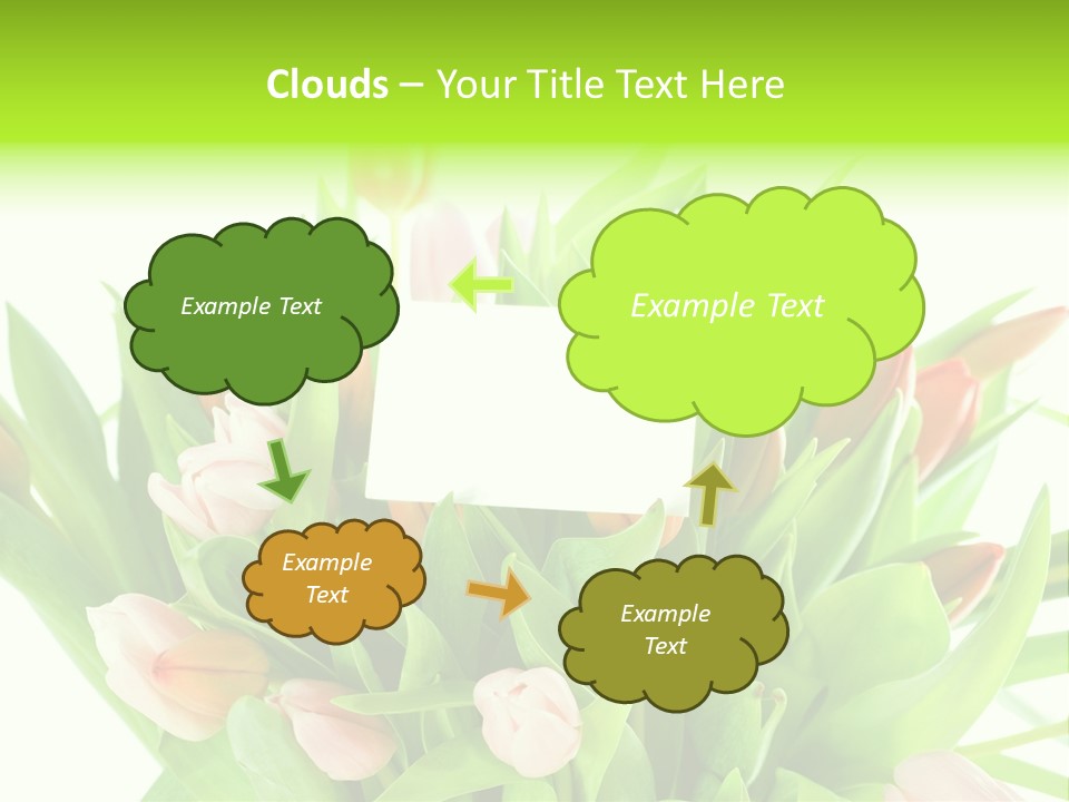 Flower Blooming Green PowerPoint Template